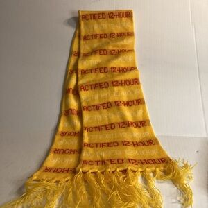 Yellow and Red Actifed Winter Scarf